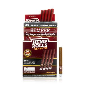 Hemper Hemp Rolls + Glass Tips Mini Size - Dulce
