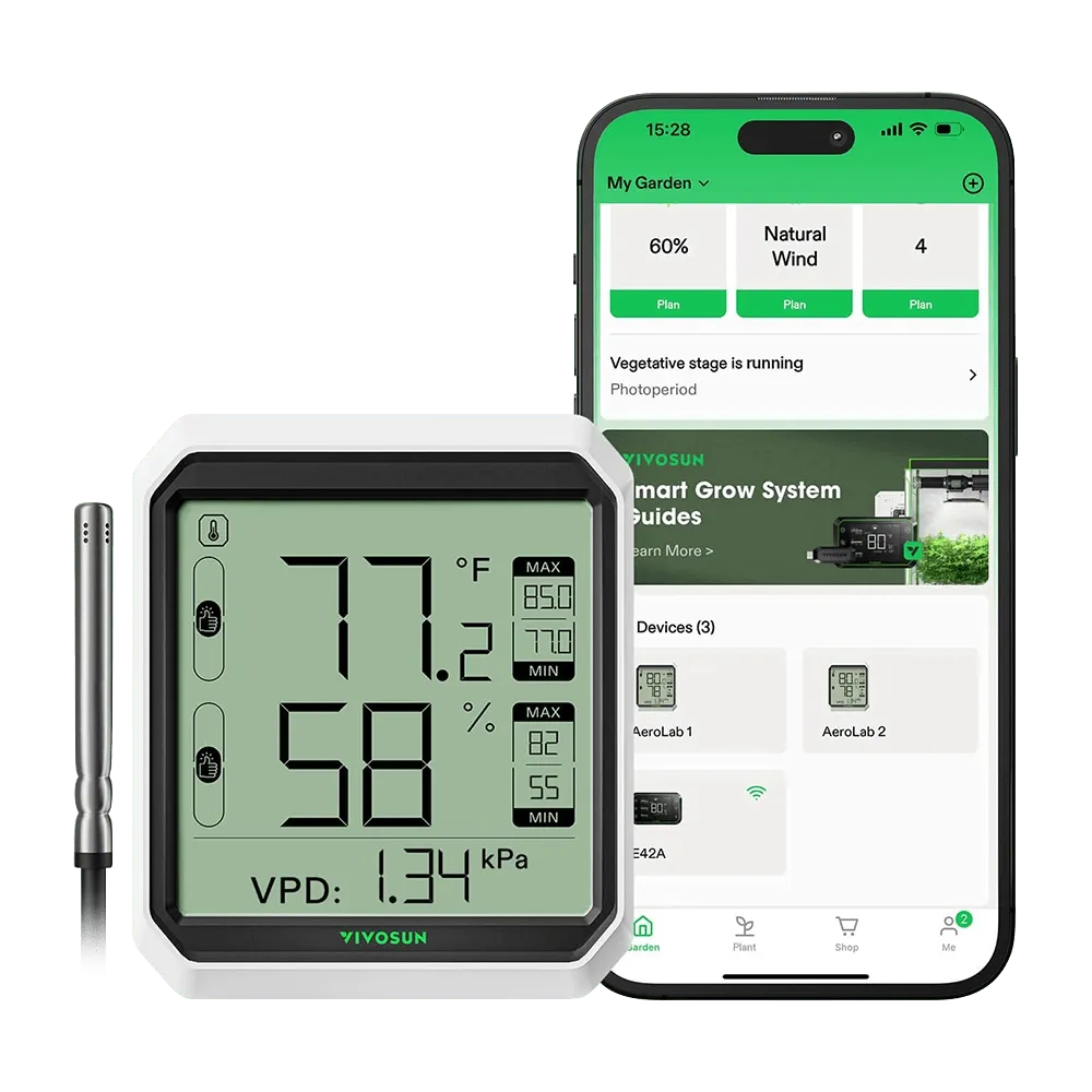 Termohigrómetro Bluetooth Aerolab Vivosun