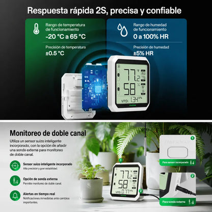 Termohigrómetro Bluetooth Aerolab Vivosun - vista 2