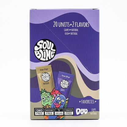 Blunt Hemp Wraps Grape - Soulblime — el envase de la línea Favorites