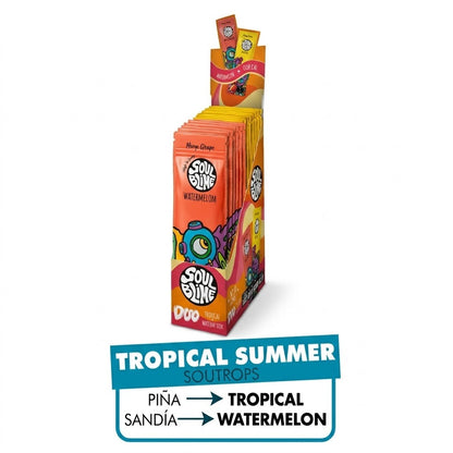 Blunt Hemp Wraps Watermelon - Soulblime — el display de la línea Tropical Summer con los dos sabores