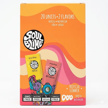Blunt Hemp Wraps Watermelon - Soulblime — el envase de la línea Tropical Summer