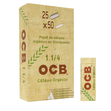 PAPELILLO ORGANICO DE CAÑAMO DISPLAY 25U 1.25