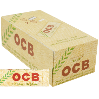 PAPELILLO ORGANICO DE CAÑAMO DISPLAY 50U 7CM OCB