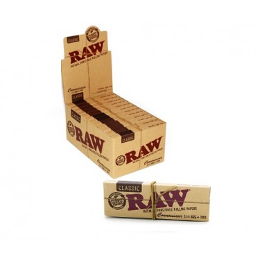 PAPELILLOS CLASSIC CONNOISSEUR TIPS 24UD RAW