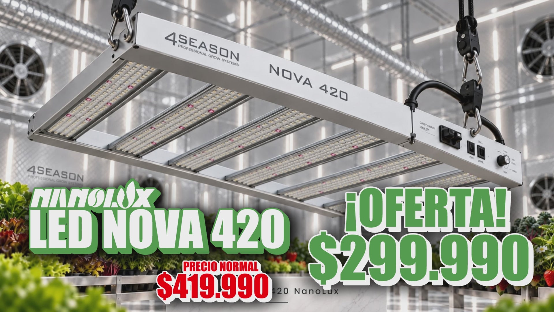 LED Nova 420 de Nanolux en funcionamiento