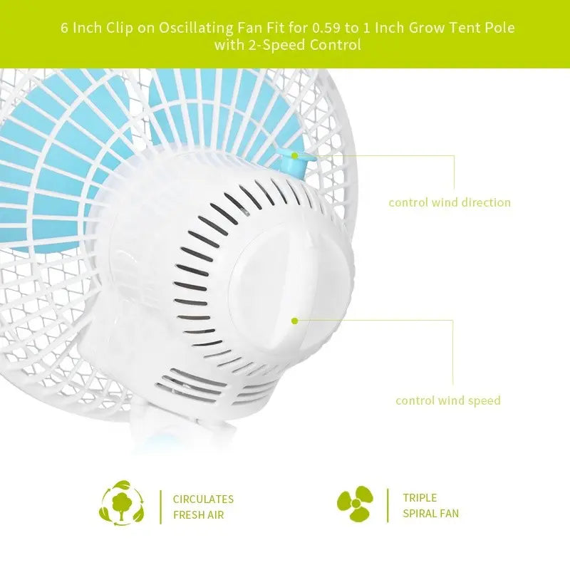 Ventilador Pinza 6" 2 Velocidades - vista 4